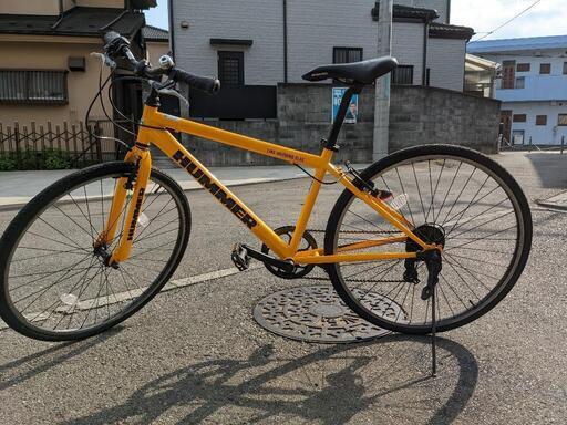 クロスバイク hummer yellow美品 リア7段 460mm 700 ✕28c 狭山市引取