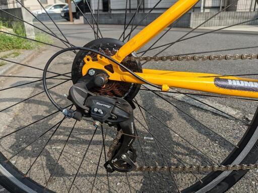 クロスバイク hummer yellow美品 リア7段 460mm 700 ✕28c 狭山市引取