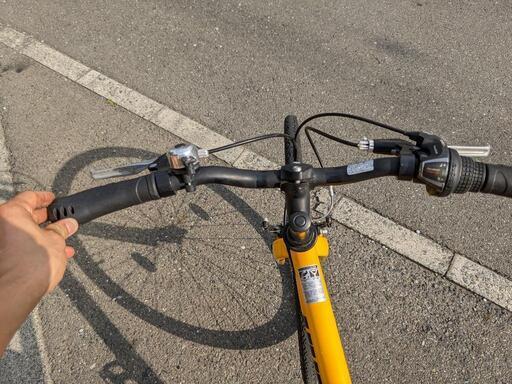 クロスバイク hummer yellow美品 リア7段 460mm 700 ✕28c 狭山市引取