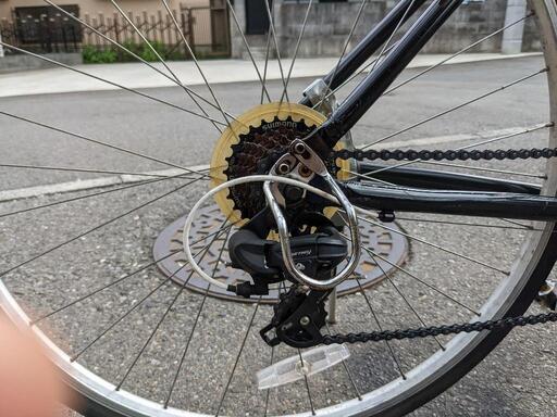 クロスバイク　アサヒweekend bike　ブラック美品　リア7段 460mm 700 ✕28c 狭山市引取限定