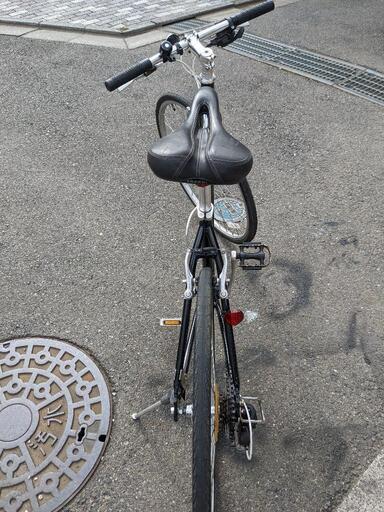クロスバイク　アサヒweekend bike　ブラック美品　リア7段 460mm 700 ✕28c 狭山市引取限定