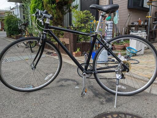 クロスバイク　アサヒweekend bike　ブラック美品　リア7段 460mm 700 ✕28c 狭山市引取限定\n