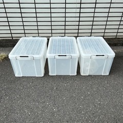 クリアボックス3個/コンテナ/箱/収納
