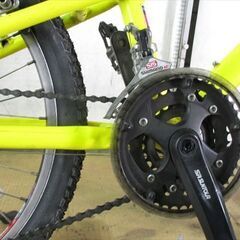 売約済み★C168★17000円★整備済み 中古子供自転車 ルイガノ　J22　イエロー　アルミ【22インチ 】