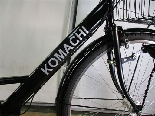 C170★限定特価★ 中古自転車 【27インチ　軽快車　6段　LEDオートライト　KOMACHI　ブラック 】 C170☆限定特価☆ 中古自転車 【27インチ 軽快車 6段 LEDオートライト