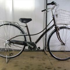 C171　限定特価　整備済み★ブリヂストン　ロココロイヤル　ベルト　ブラウン★ 中古自転車 【27インチ 】