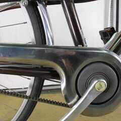 C171　限定特価　整備済み★ブリヂストン　ロココロイヤル　ベルト　ブラウン★ 中古自転車 【27インチ 】