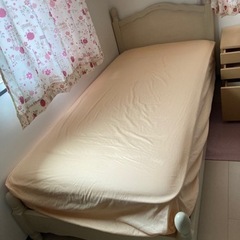木製シングルベッド＋マットレス