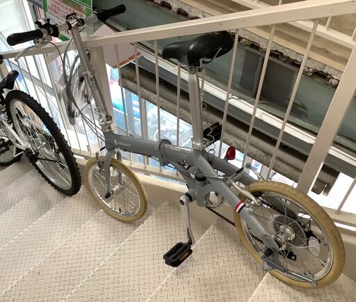 折りたたみ自転車 RENAULT 16インチ シルバー【ユーズドユーズ名古屋