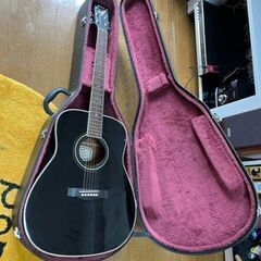 YAMAHA FG-423S BL トップ単板 ギター ブラック ケース付 YAMAHA 単板 漆黒モデル FG-423S BL ﾊｰﾄﾞｹｰｽ付