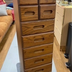 R223 渡部木工 小物入れスリムタンス、8段、幅32cm