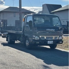 【ネット決済】タイタン　積載車　フルフラトップ 3t エンジンリ...