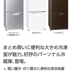 パーソナル冷蔵庫 NR-B146W