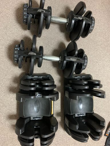 可変式ダンベル40kg2個＋トレーニングベルト＋パワーグリップ 