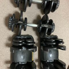 可変式ダンベル４０ｋｇ２個＋トレーニングベルト＋パワーグリップ