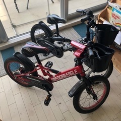 (譲渡先決定)子供用自転車16インチ　赤色