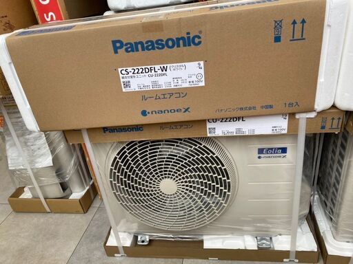 ★周年祭大特価 ★ Panasonic パナソニック CS-222DFL エアコン 22年モデル 2.2Kw 主に6畳用 未使用品