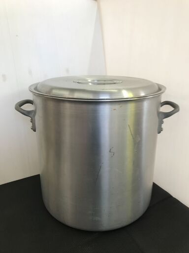 コイヌ印・蓋つき・アルミ製・寸胴鍋・48㎝・85L・ラーメンスープ