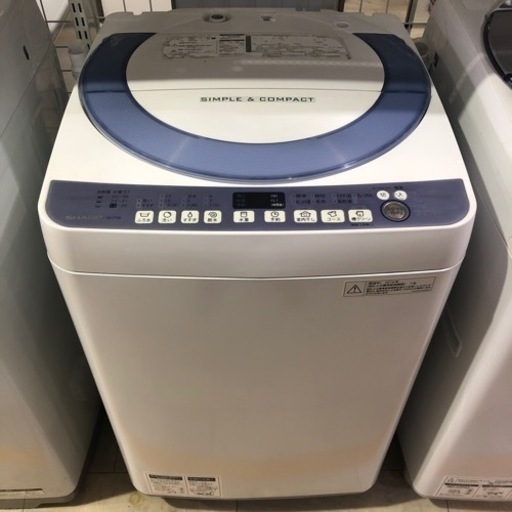 洗濯機  SHARP  2016年  7キロ  ES-T708