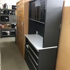 取引場所 南観音 ロ2208-804 ダイニングボード キッチンボード 黒×白