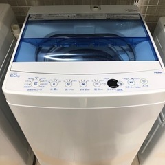 洗濯機  Haier  2020年  6キロ  JW-C60FK