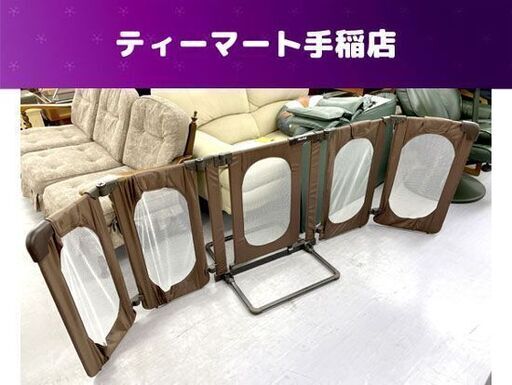 日本育児 おくだけとおせんぼ おくトビラ Lサイズ 約幅198～246cm ベビーゲート ブラウン 札幌市手稲区