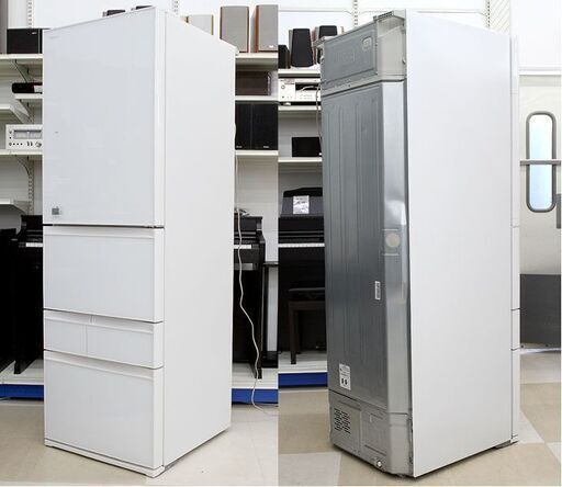 送料設置無料 東芝 自動製氷機能付き大型冷蔵庫冷蔵庫 410L 送料設置