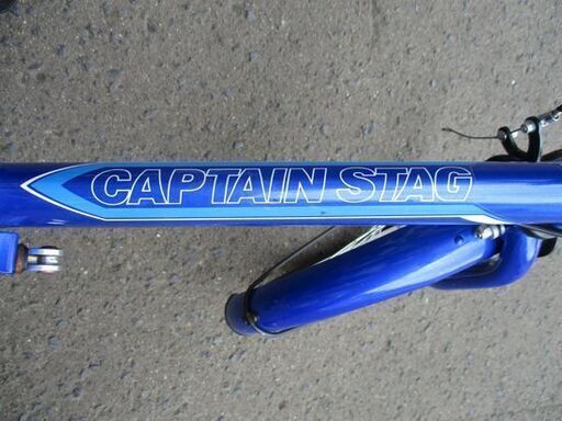 キャプテンスタッグ 折りたたみ 自転車 20インチ 切替あり ブルー