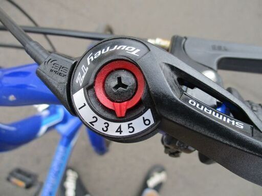 キャプテンスタッグ 折りたたみ 自転車 20インチ 切替あり ブルー