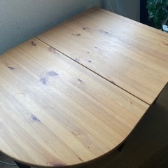 【おしゃれ木目】IKEA折りたたみテーブルあげます！