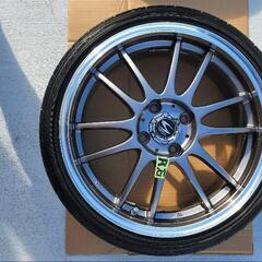 軽カー用16インチ アルミホイール前後異サイズ,タイヤ4本セット