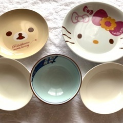 【新生活を始める方】リラックマ・ハローキティ平皿・楕円小皿
