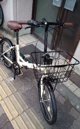 [MARUISHI] ROXY(ロキシー)20吋 折り畳み自転車 外装6段/アイボリー