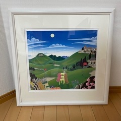 六甲山の絵(額縁入れて60cm四方)