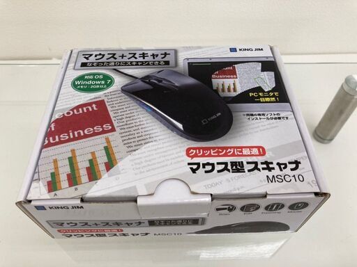【レガストック川崎本店】★未使用品★KING JIM マウス型スキャナ MSC10①
