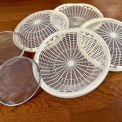 全6個 果物カゴ ステンレスのざる 未使用