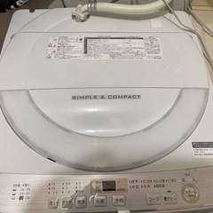 【ネット決済】シャープ　全自動洗濯機　6kg 2019年製 動作OK