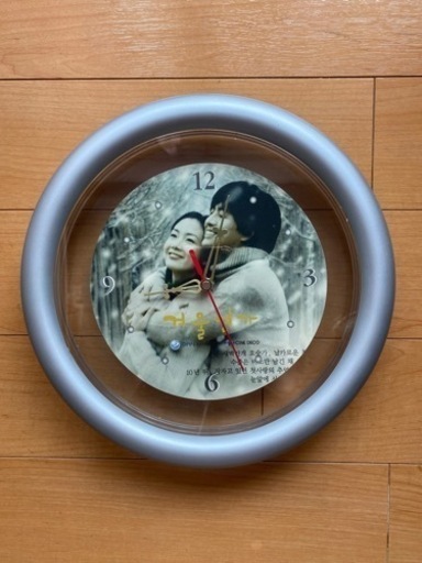 冬のソナタ　よん様　壁掛け時計　25cm