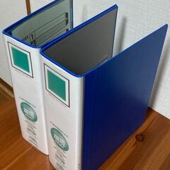 KOKUYO　チューブファイル　A4-S　2穴　8㎝厚　青　2点