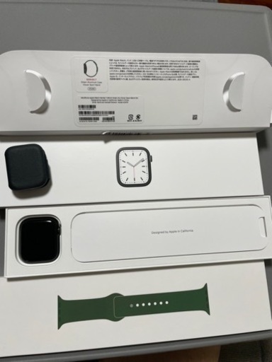 至 新品 AppleCare付き Apple Watch7 45mm セルラー グリーン