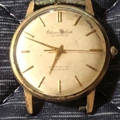 シチズン CITIZEN１４K金張 ２３石 手巻き紳士腕時計 