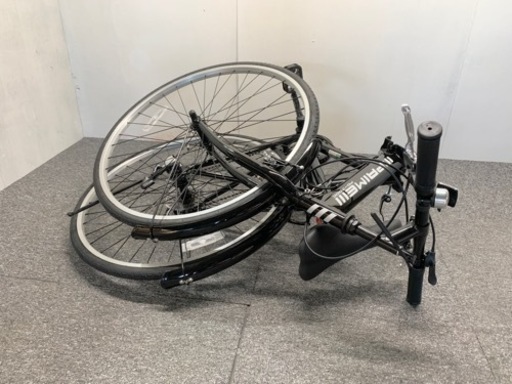 新品 アウトレット品 クロスバイク 700C型折り畳み自転車 6段変速 