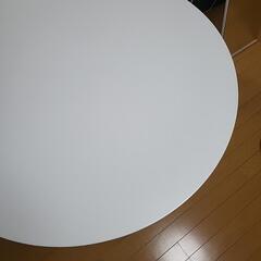 [売ります]白い円形テーブル