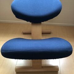 姿勢矯正椅子　バランス イージー(通常シリーズ・カバー付き・ネイビー）