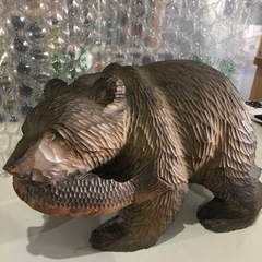A-600 熊の木彫り　置物❗️