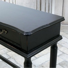 輸入家具 90cm デスク　イナーズ ヴィンテージ 姫系 木製 ブラック 黒