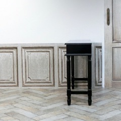 輸入家具 90cm デスク　イナーズ ヴィンテージ 姫系 木製 ブラック 黒