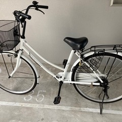 (お譲り先決まりました)自転車  26インチ ホワイト