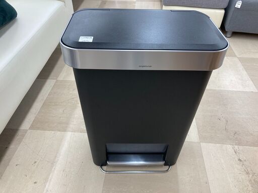 ダストボックス　simplehuman　ブラック