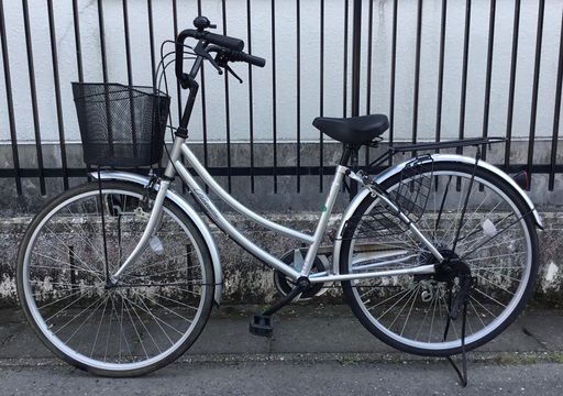 ママチャリ 26インチ MC266 ブルー 6段変速【トレファク上尾店】